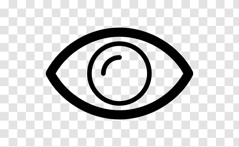 Share Icon Eye - Black And White Transparent PNG