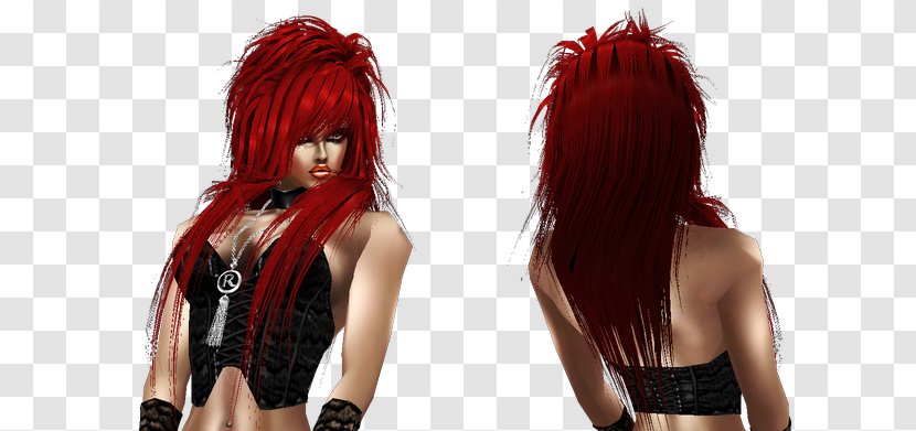 Red Hair Coloring Black Brown - Cartoon Transparent PNG