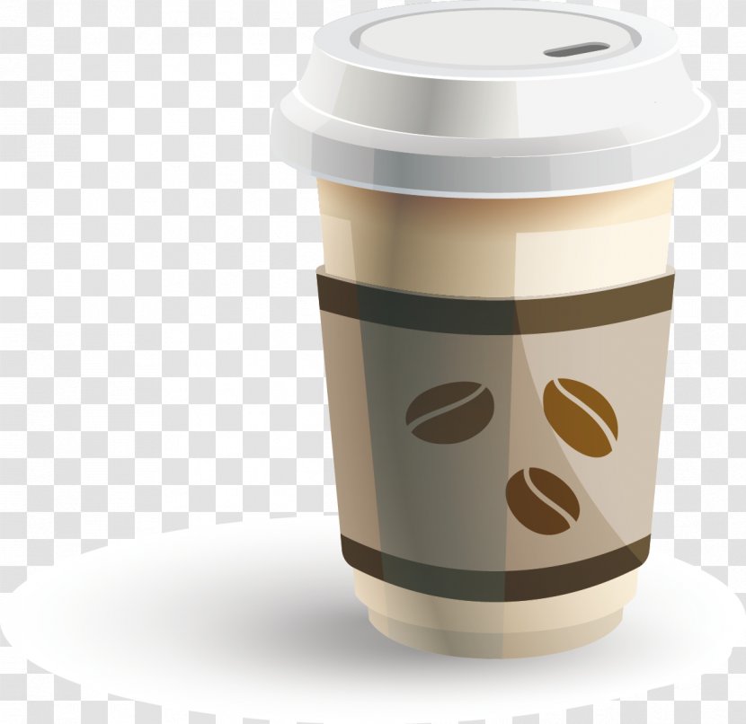 Coffee And Doughnuts - Cup - Vector Elements Transparent PNG