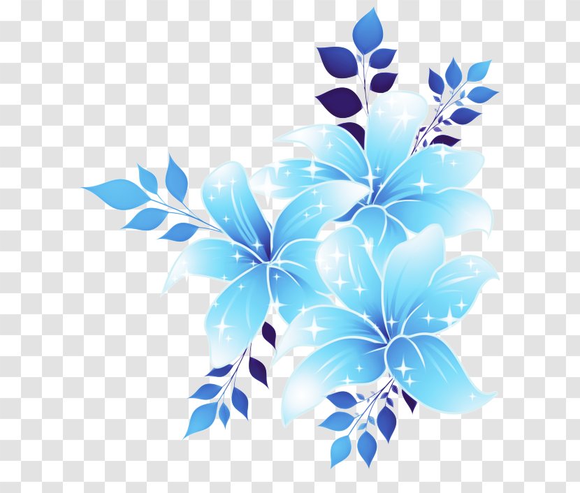 Flowers Background - Blue - Hibiscus Petal Transparent PNG