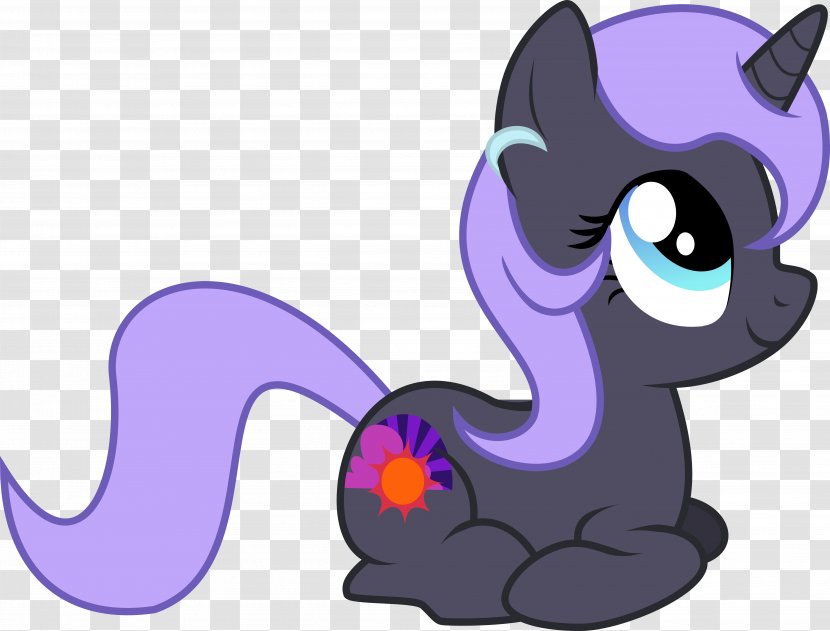 Kitten Whiskers Cat Horse Pony - Violet Transparent PNG