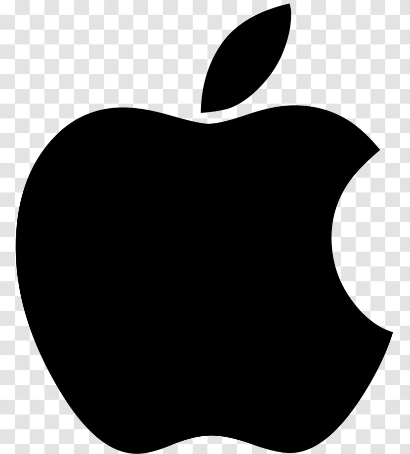 Apple Logo Symbol - Black Transparent PNG