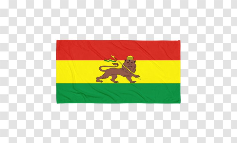 Flag Of Ethiopia Amharic Lion Judah - Yellow Transparent PNG