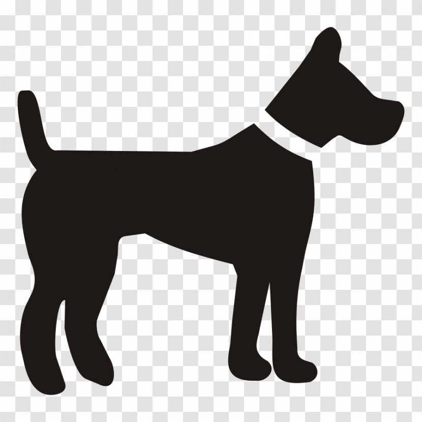Puppy Maltese Dog Clip Art Hunting - Black Transparent PNG