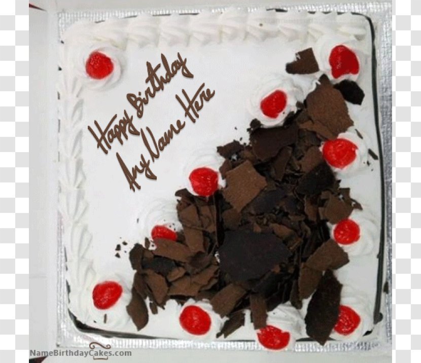 Birthday Cake Black Forest Gateau Chocolate Wedding - Dessert Transparent PNG
