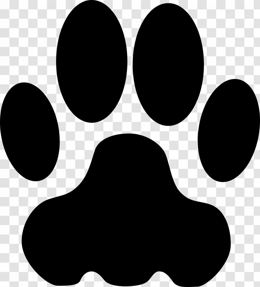 Bulldog Paw Giant Panda Coyote Clip Art - Footstep Clipart Transparent PNG