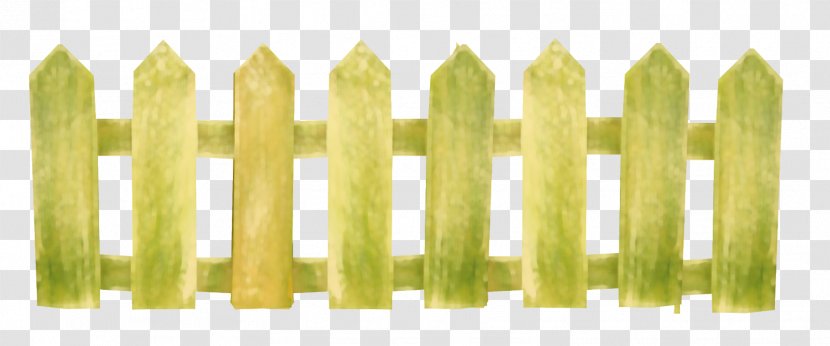 Background Green - Fence - Yellow Picket Transparent PNG