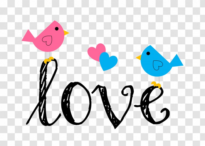 Lovebird Clip Art - Heart - Lovely Text Transparent PNG