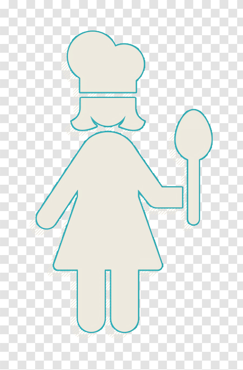 Female Cook Icon Food Icon Chef Icon Transparent PNG