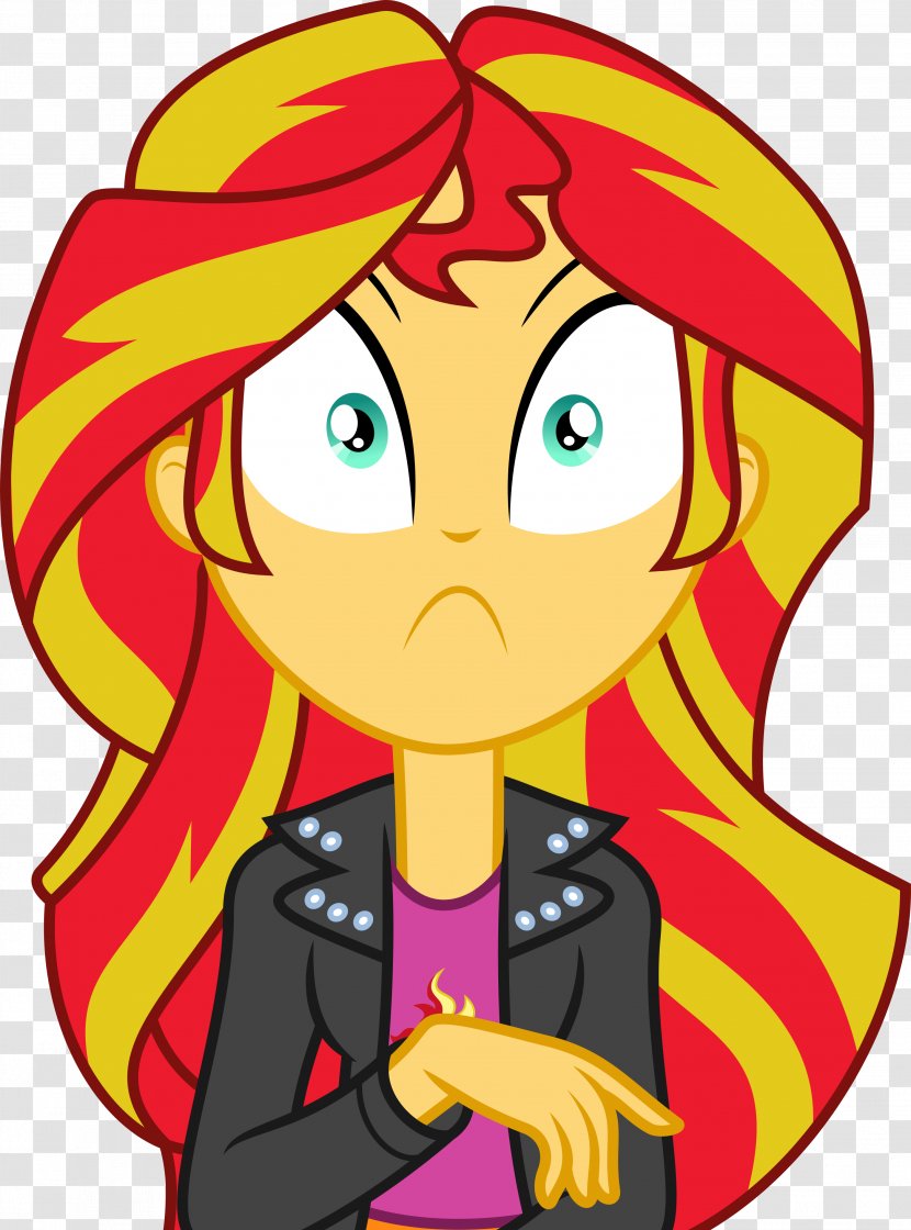 Sunset Shimmer Twilight Sparkle Applejack Pinkie Pie Rainbow Dash - Art - Man Shocked Transparent PNG