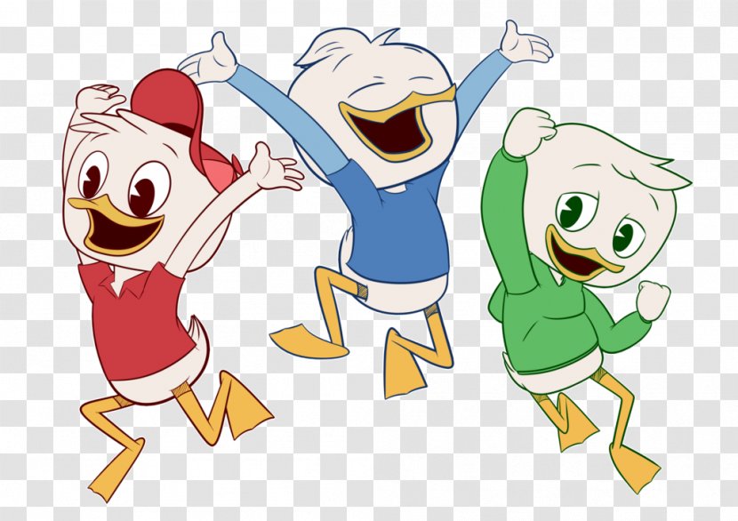 Huey, Dewey And Louie Scrooge McDuck Duck Drawing - Silhouette - DUCK Transparent PNG