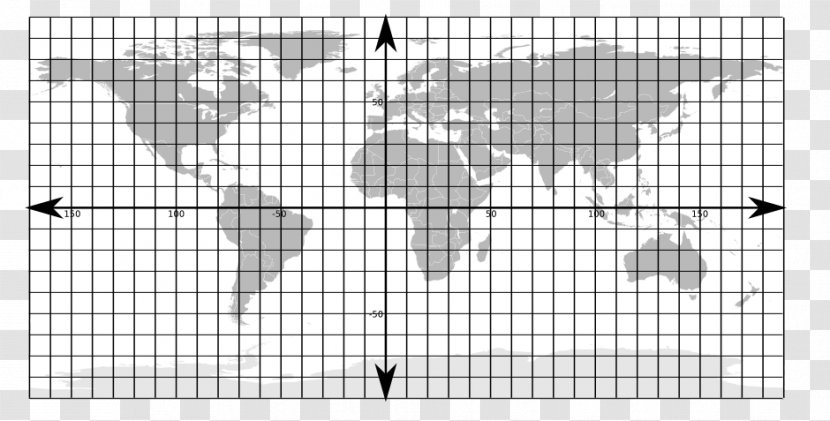 World Map Supervolcano - Equirectangular Projection Transparent PNG