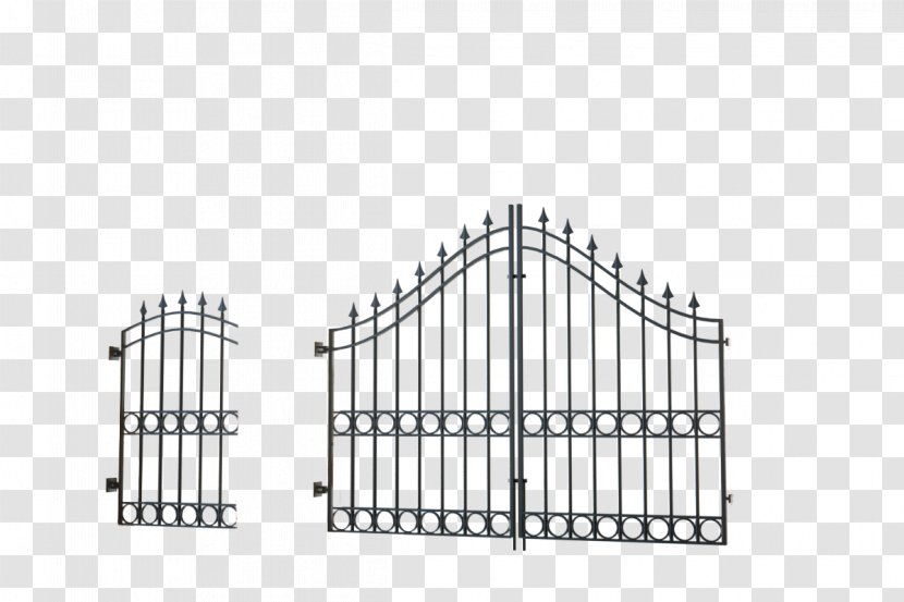 Wrought Iron Gate Fence - Forge Transparent PNG