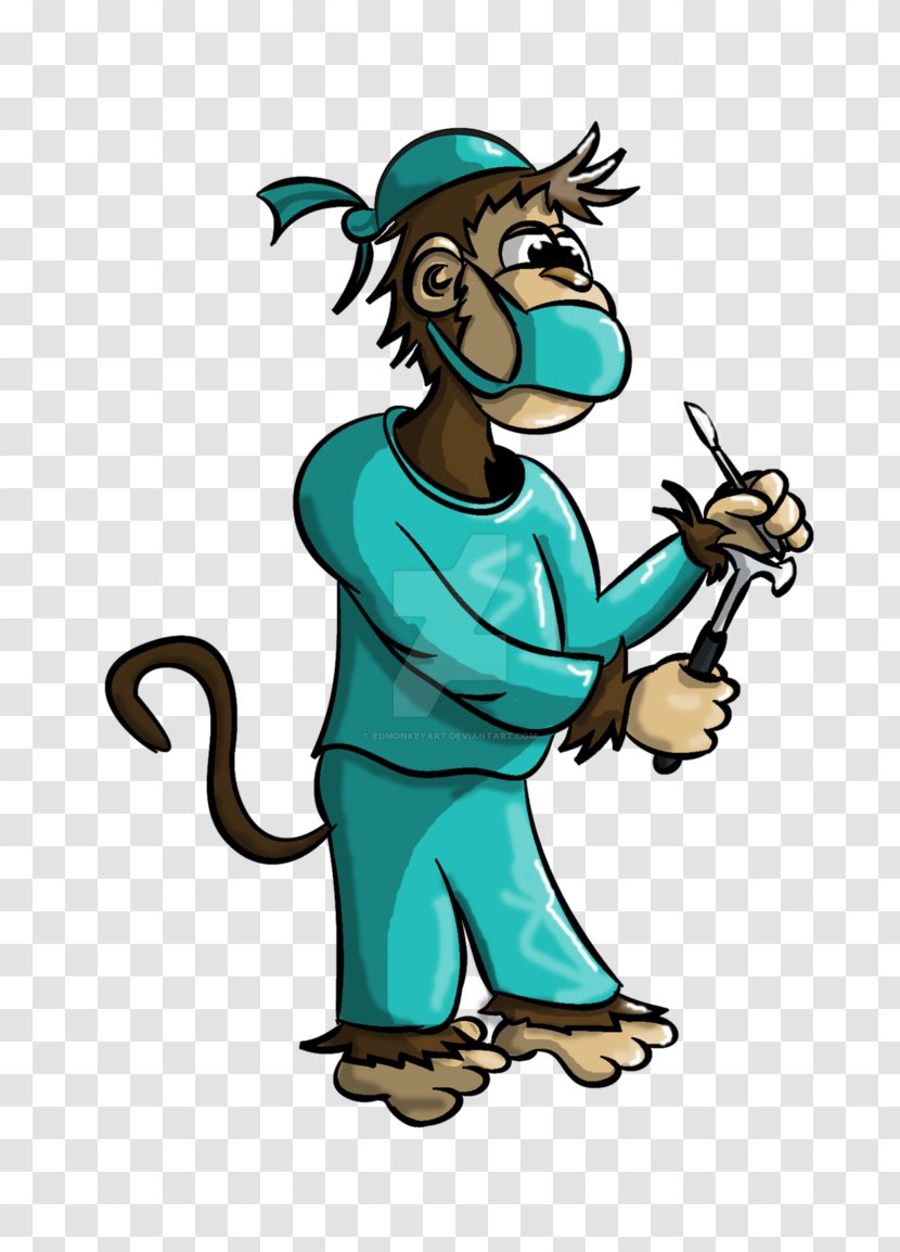 Cartoon Illustration Clip Art Drawing Image - Personality - Monkey Doctor Transparent PNG