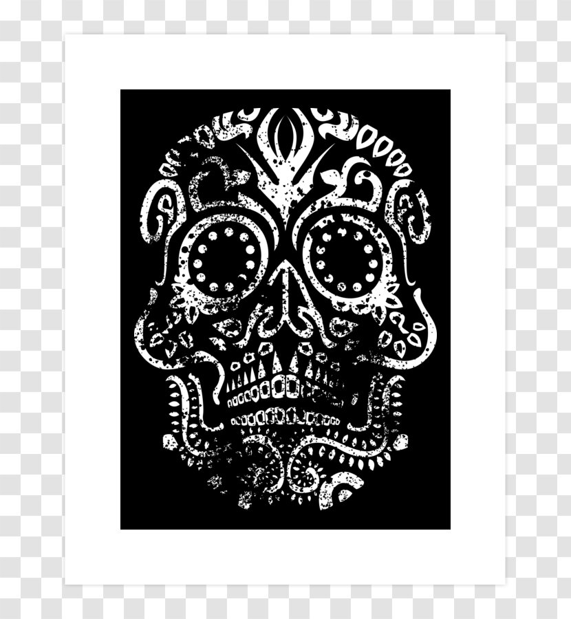 Skull Visual Arts Day Of The Dead Font - Bone Transparent PNG