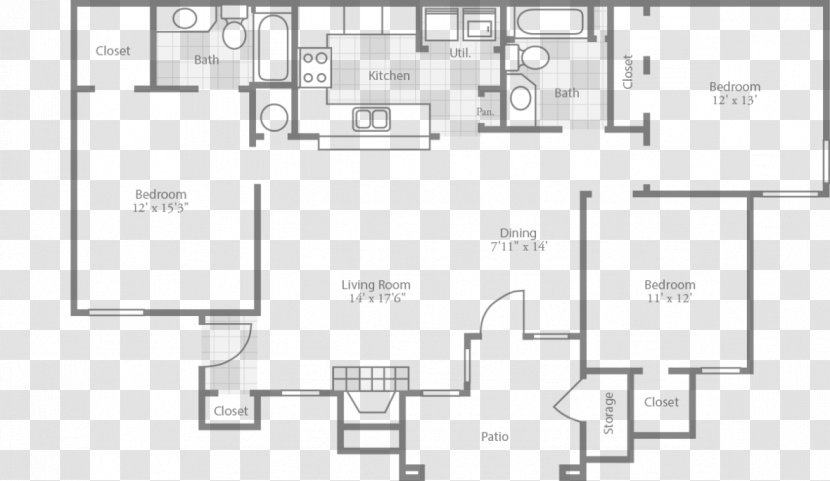 Floor Plan Bedroom House Bonus Room - Ceiling - LIVING ROOM PLAN Transparent PNG