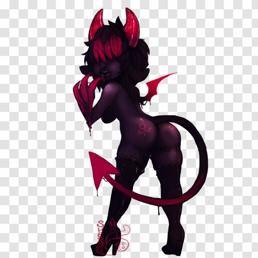 Demon Devil Succubus Gift Illustration - Watercolor Transparent PNG