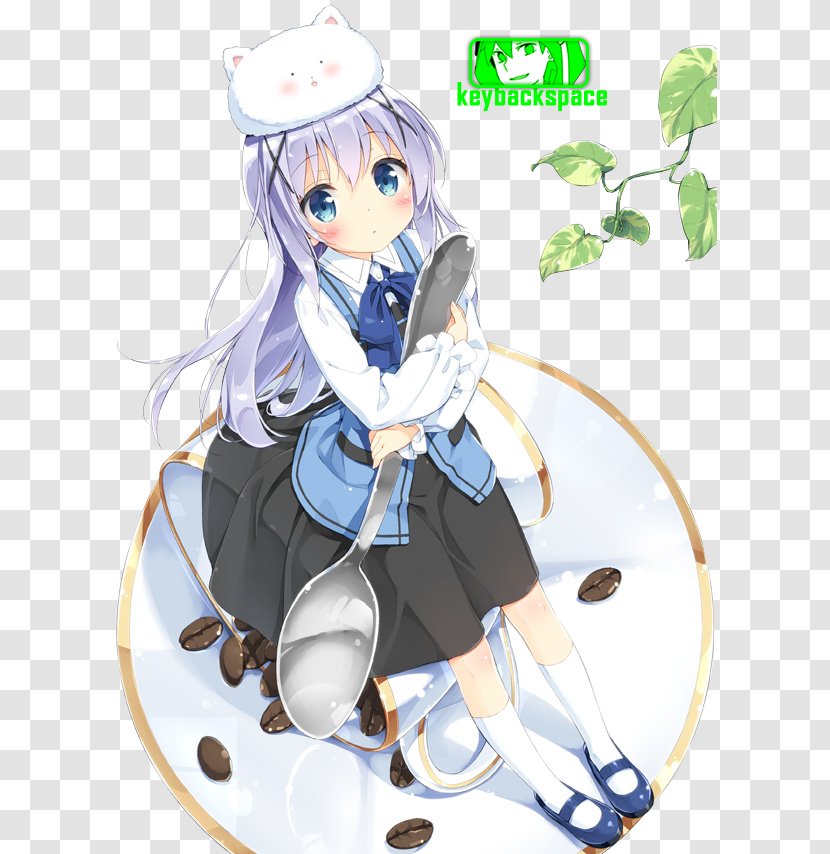 Is The Order A Rabbit? Chino Cloth Kavaii Cosplay Glomping - Silhouette - Kafuu Transparent PNG
