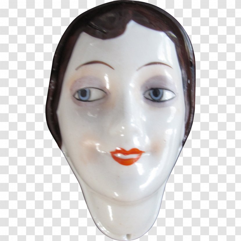 Chin Doll Face Mask Ruby Lane Transparent PNG