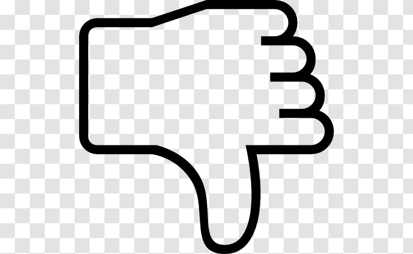 Thumb Signal Gesture Symbol - Black - Facebook Like Transparent PNG