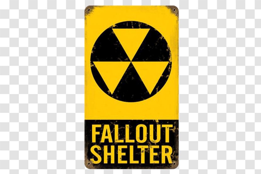 Fallout Shelter Nuclear Radiation Weapon Warning Sign Transparent PNG