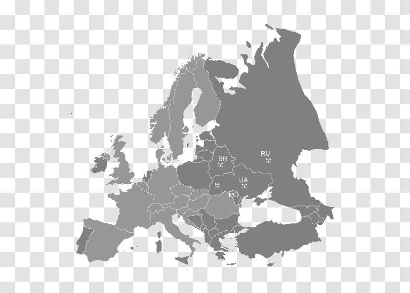Europe World Map Blank Transparent PNG