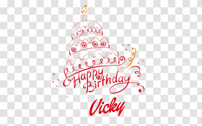 Birthday Cake Happy To You - Christmas - Name Transparent PNG