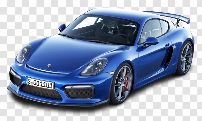 2015 Porsche Cayman 2016 GT4 Geneva Motor Show 911 GT3 - Midengine Design - Blue Car Transparent PNG