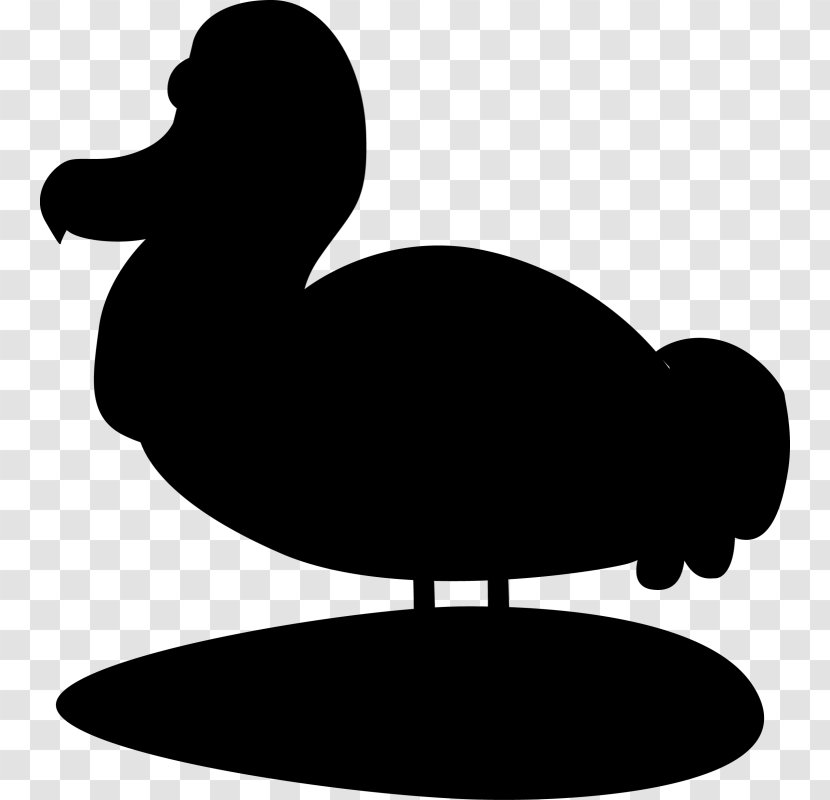 Duck Clip Art Silhouette Beak Fowl - Dodo Transparent PNG