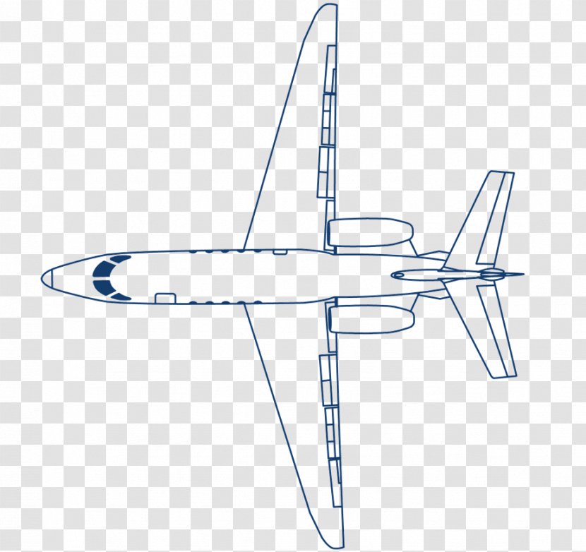 Cessna CitationJet/M2 Citation X Latitude Sovereign Excel - Wing Transparent PNG
