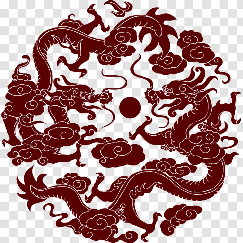 China T-shirt Chinese Dragon - Art - Dragons Transparent PNG