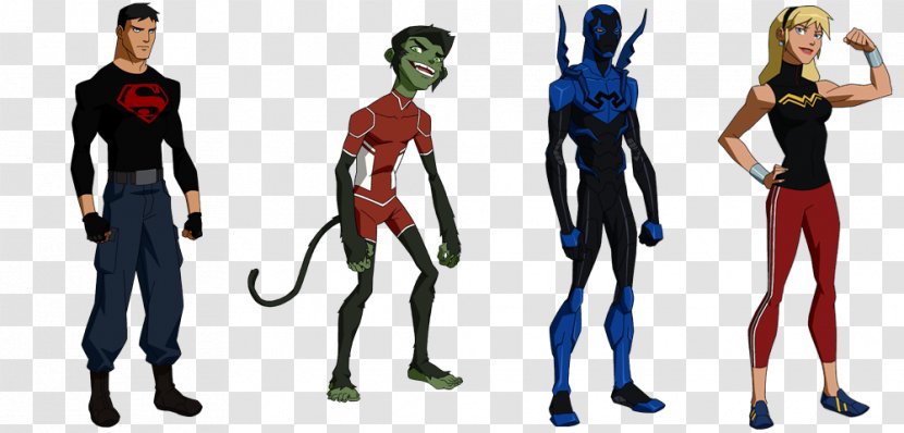 Beast Boy Miss Martian Damian Wayne Superboy Robin - Costume Transparent PNG