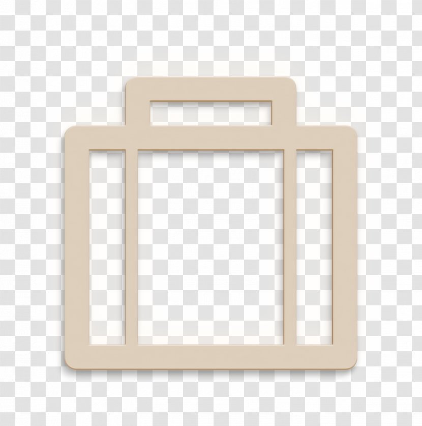 Briefcase Icon Job Office - Rectangle Beige Transparent PNG