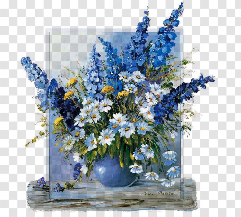 Vase Flower Bouquet Painting Drawing - Floral Design Transparent PNG