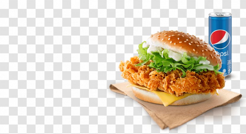 KFC Hamburger Salmon Burger Veggie Cheeseburger - Junk Food - King Transparent PNG