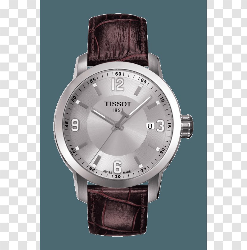 Tissot Men's T-Sport PRC 200 Chronograph Watch Couturier - Metal Transparent PNG