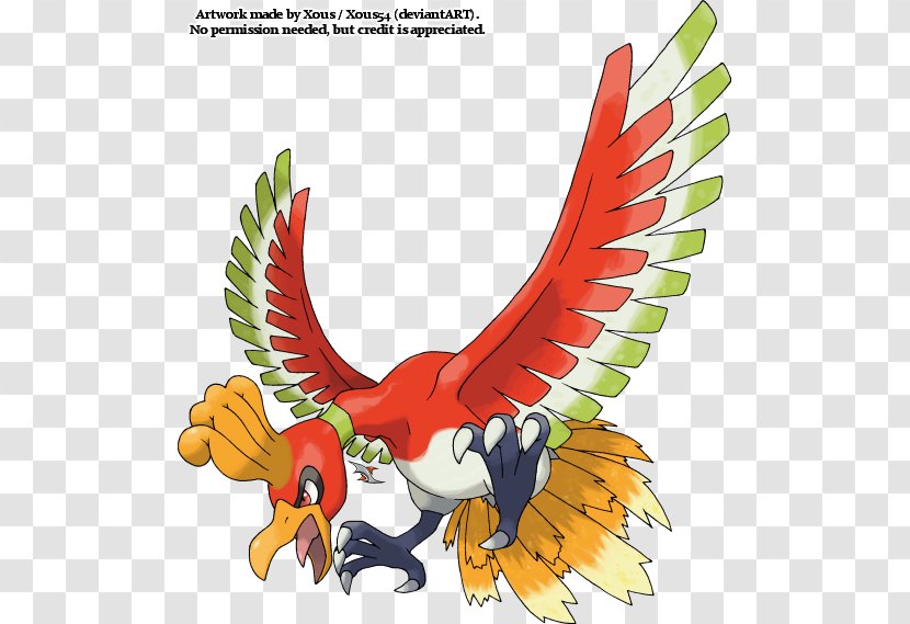 Pokémon Ranger: Guardian Signs HeartGold And SoulSilver Ho-Oh Articuno - Mythical Creature - Ho Hey Transparent PNG
