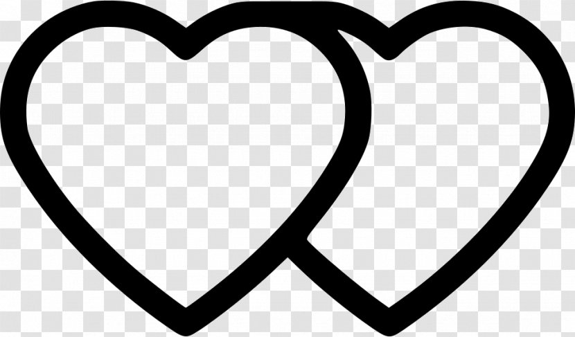 Love Black And White - Line Art - Symbol Transparent PNG