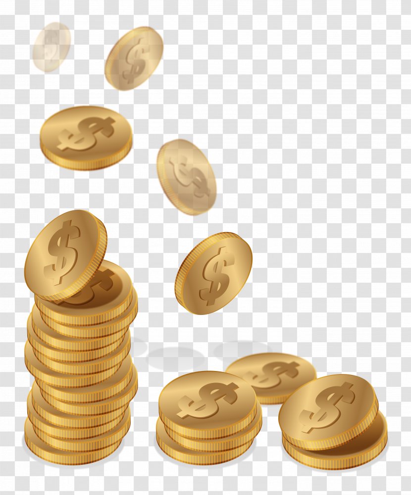 Gold Coin - Money - Vector Finance Currency Picture Transparent PNG