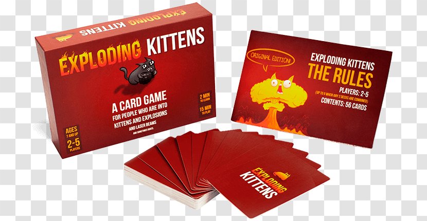 Exploding Kittens Card Game Fluxx Playing - Oat Meal Transparent PNG