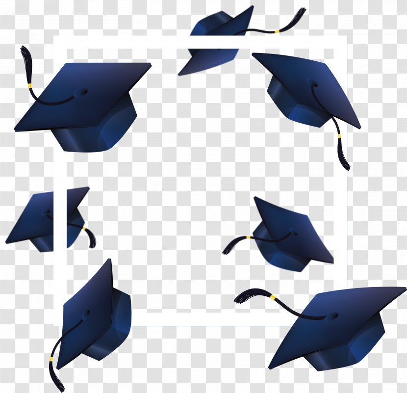 Graduation Ceremony Square Academic Cap - Hat - Flying Bachelor Transparent PNG
