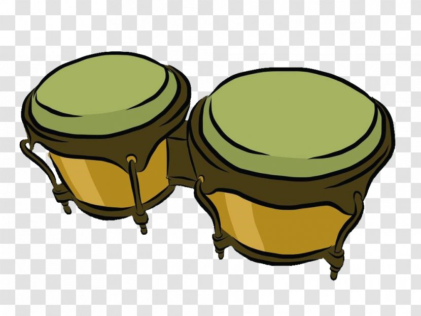 Conga Musical Instrument Latin Percussion - Skin Head - Green Drum Face Transparent PNG