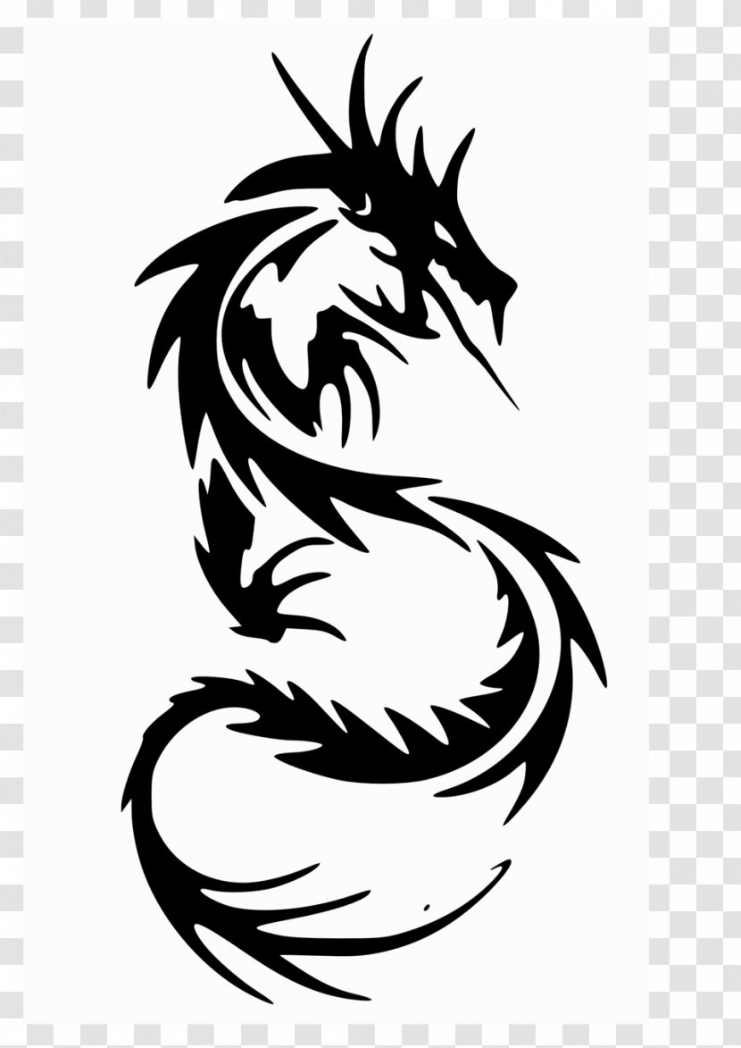 Chinese Dragon Tattoo Clip Art - Wing Transparent PNG