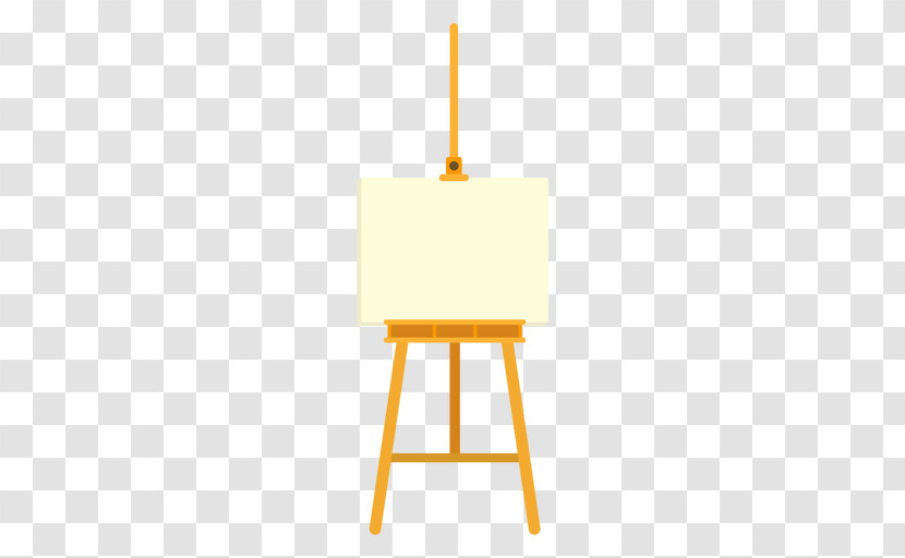 Easel Yellow Lamp Table Still Life Photography Transparent PNG