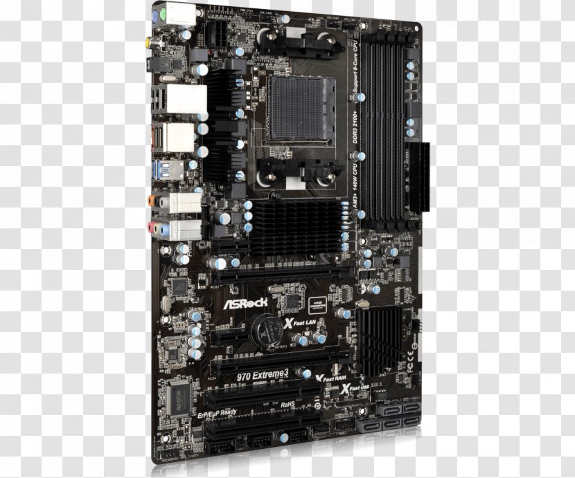 Motherboard Computer Cases & Housings Central Processing Unit Socket AM3+ - Asrock 970 Extreme3 Transparent PNG