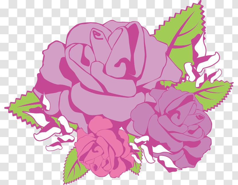 Three Flowers Three Roses Valentines Day Transparent PNG