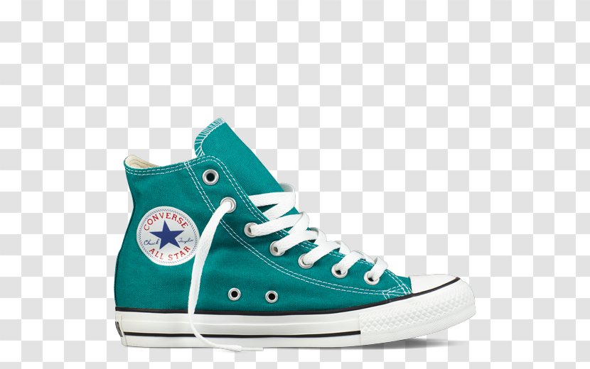 Chuck Taylor All-Stars High-top Converse Sports Shoes - Sportswear - Turquoise For Women Transparent PNG