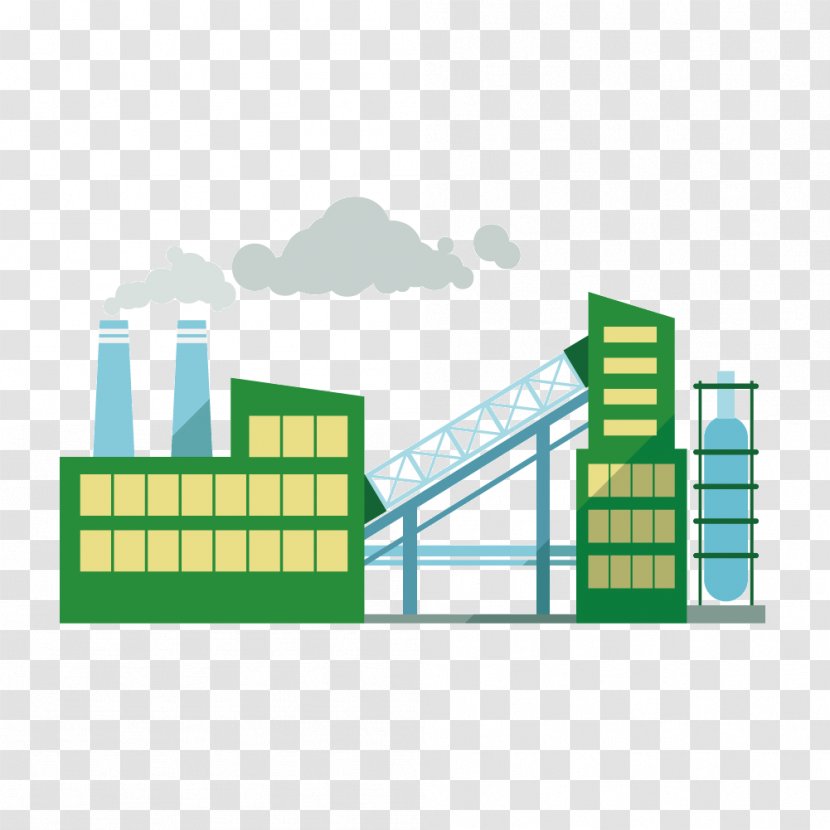 Factory Industry Industrial Architecture Building - Product - Vector Means Coal Plant Transparent PNG