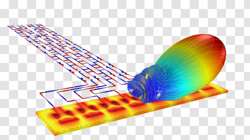 COMSOL Multiphysics Aerials Microwave Phased Array Computer Software - Plastic - Transmission Line Transparent PNG