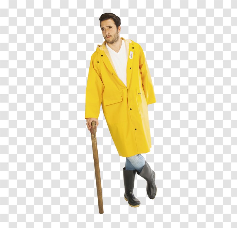 Raincoat Plastic Oilcloth Overcoat Cape - Lapel - CAPA Transparent PNG